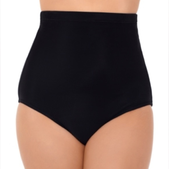 Swim Solutions Other - 44. Swim Solutions Ultra High-Waist Swim Bottoms - Black